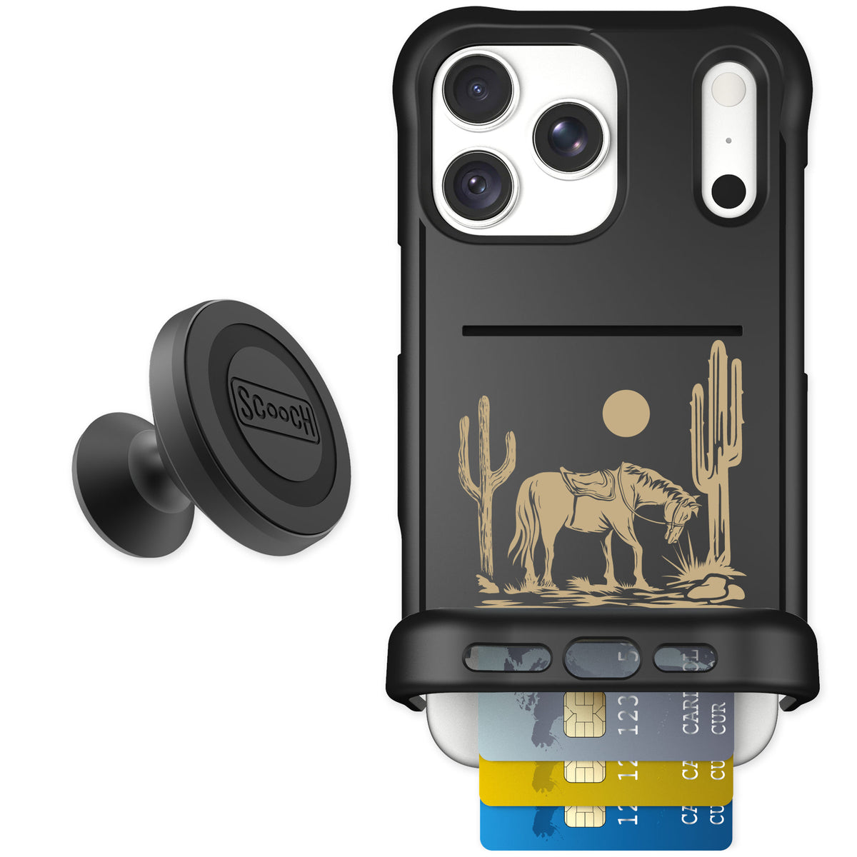 Scooch Wingmate Wild West for iPhone 18 Pro Max — Starter Bundle