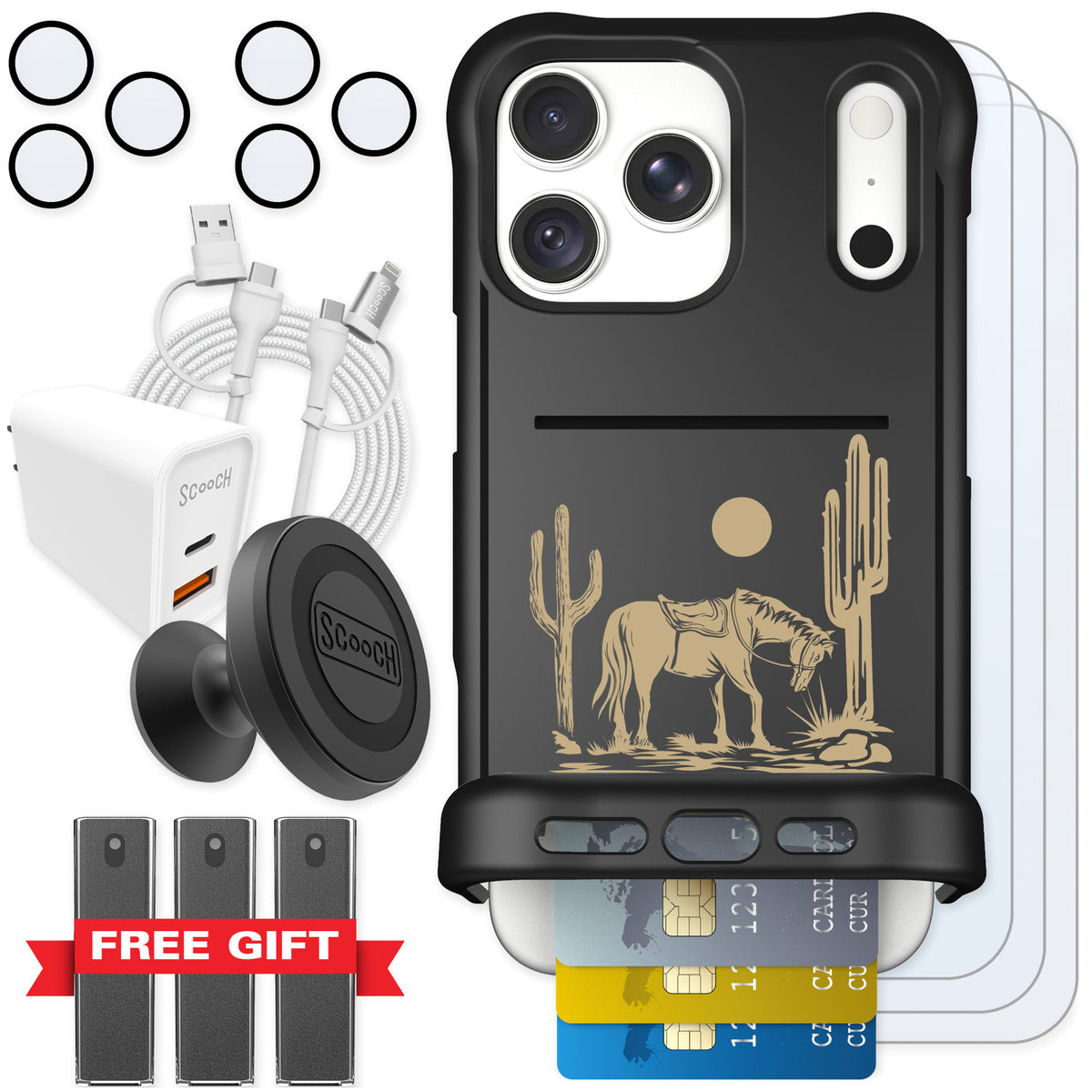 Scooch Wingmate Wild West for iPhone 18 Pro Max — Ultimate Bundle