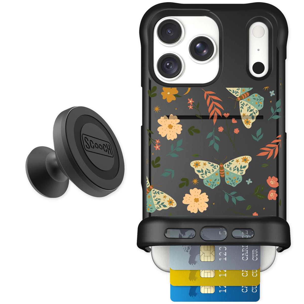 Scooch Wingmate Boho Nights for iPhone 18 Pro Max — Starter Bundle
