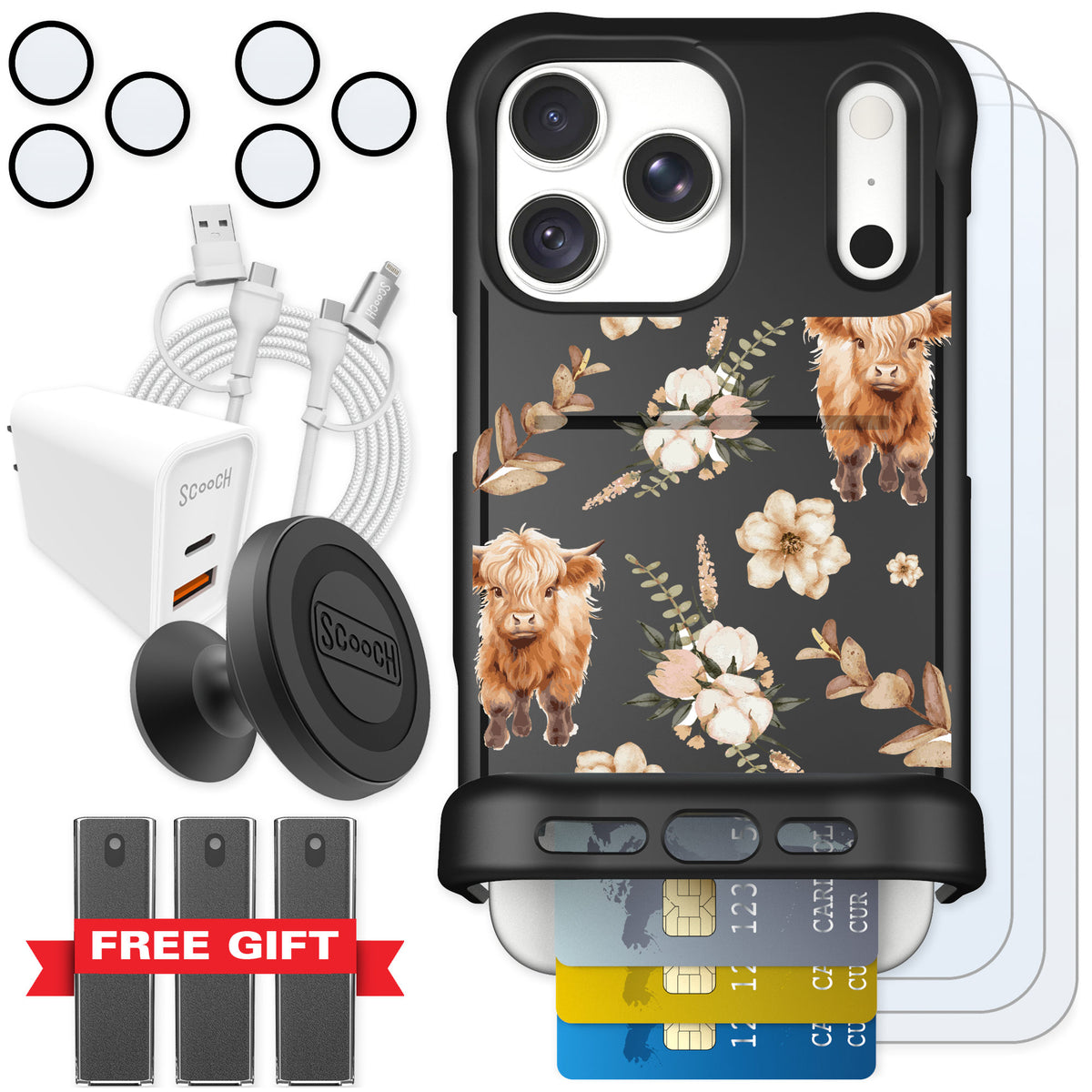 Scooch Wingmate Baby Cow for iPhone 18 Pro Max — Ultimate Bundle