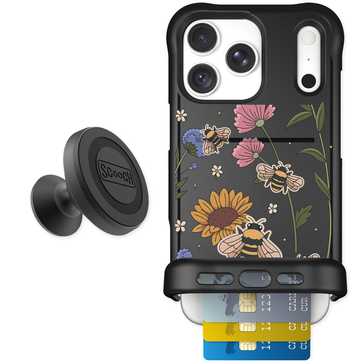 Scooch Wingmate Bee Happy for iPhone 18 Pro Max — Starter Bundle