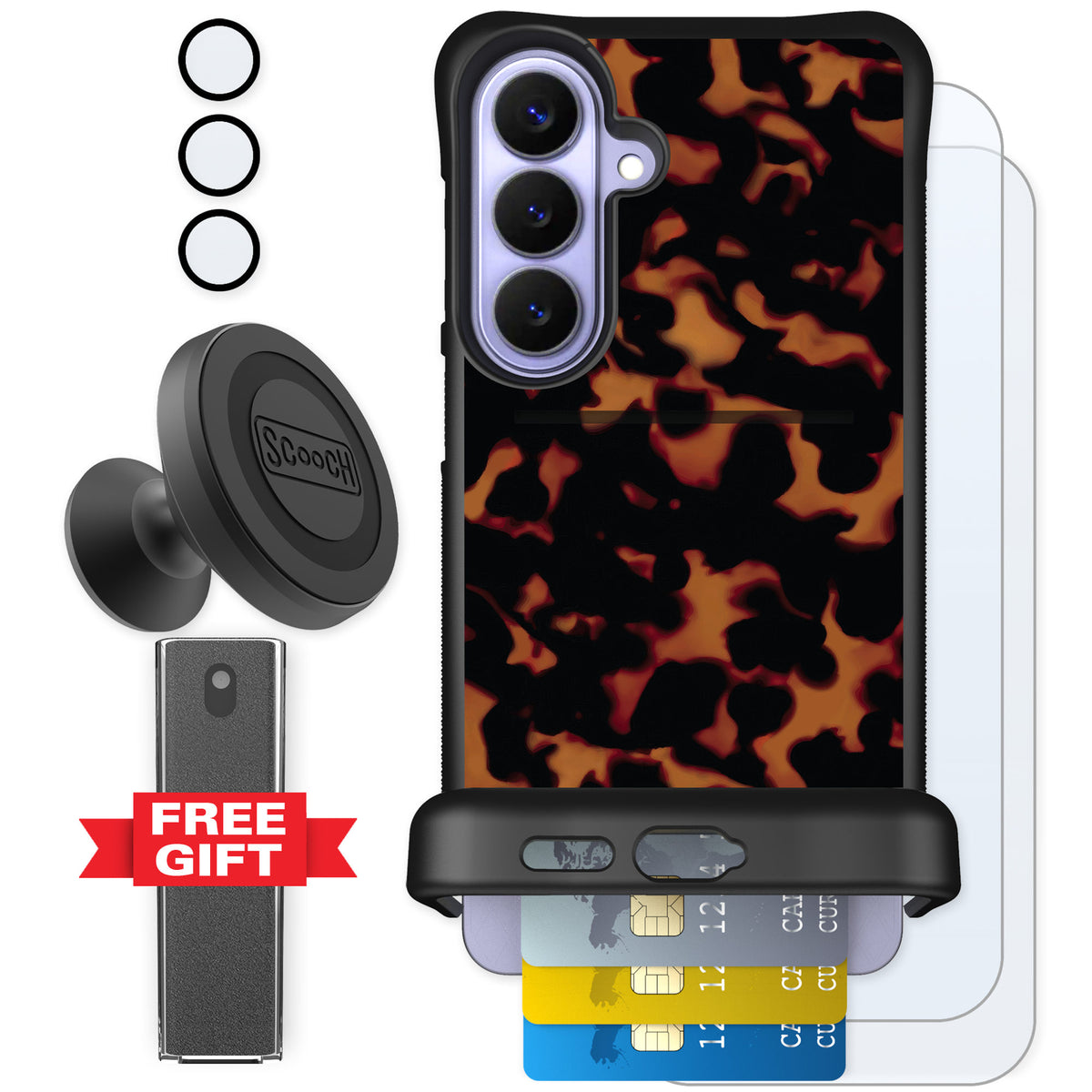 Scooch Wingmate Tortoise Shell for Galaxy S26+ — Defender Bundle