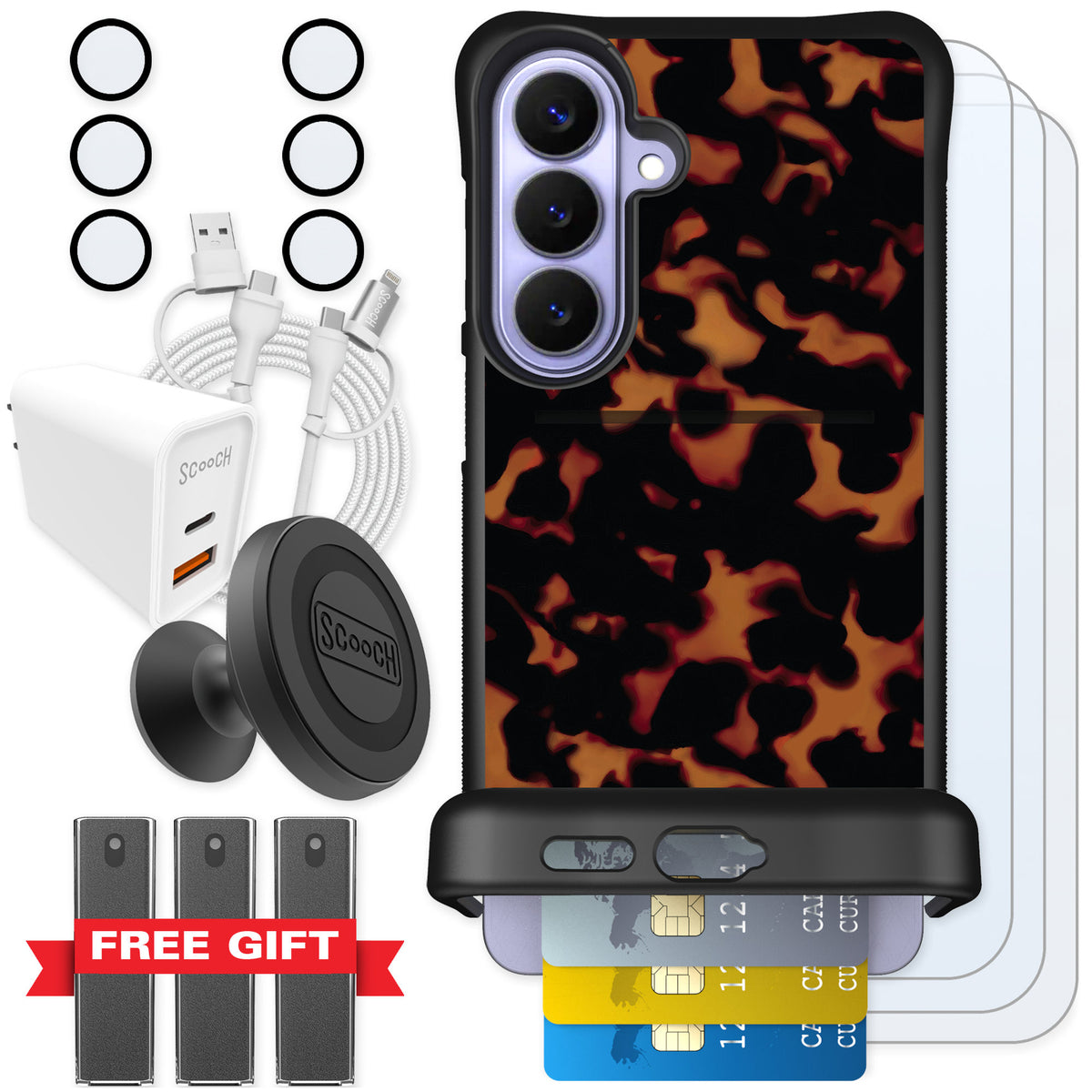 Scooch Wingmate Tortoise Shell for Galaxy S26+ — Ultimate Bundle