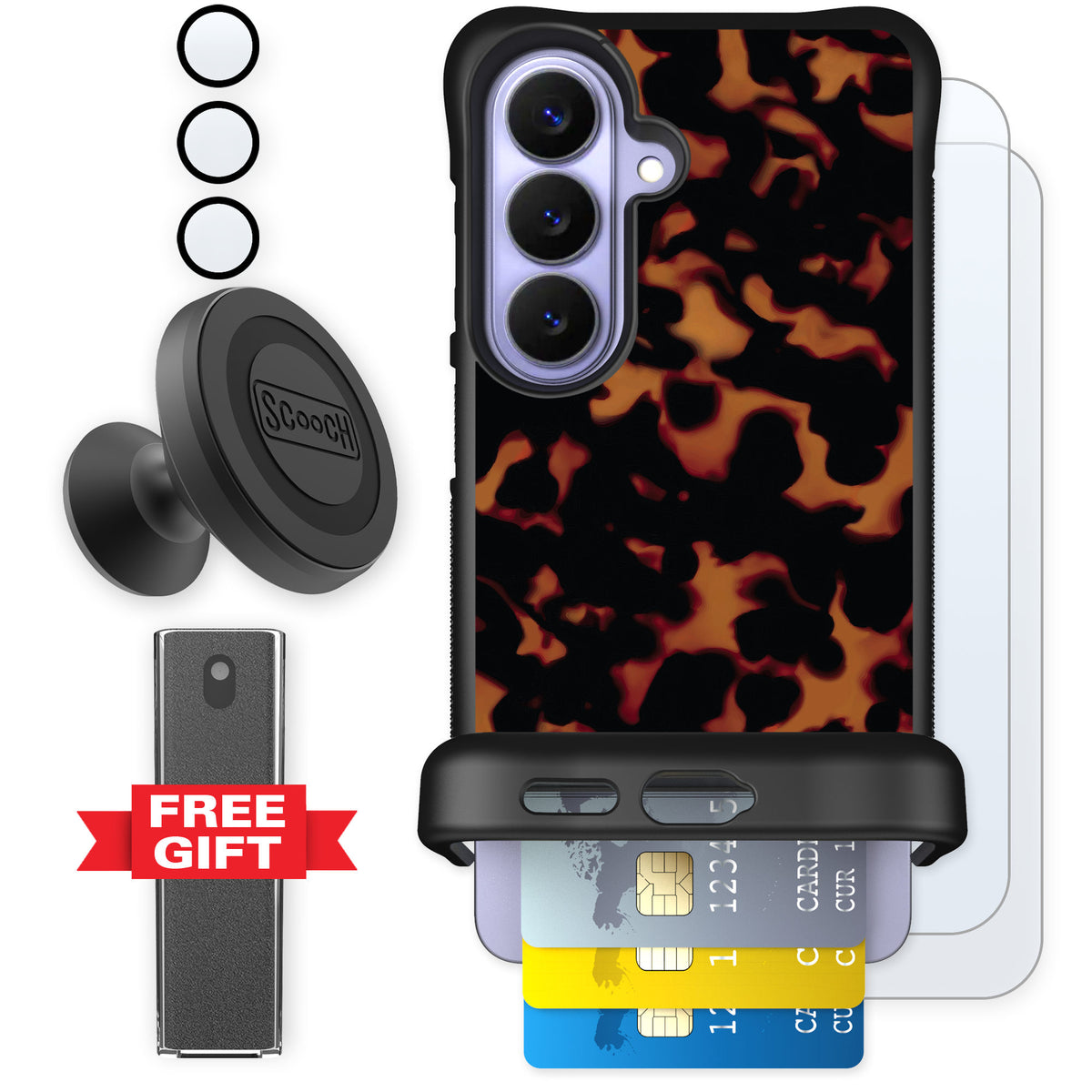Scooch Wingmate Tortoise Shell for Galaxy S26 — Defender Bundle