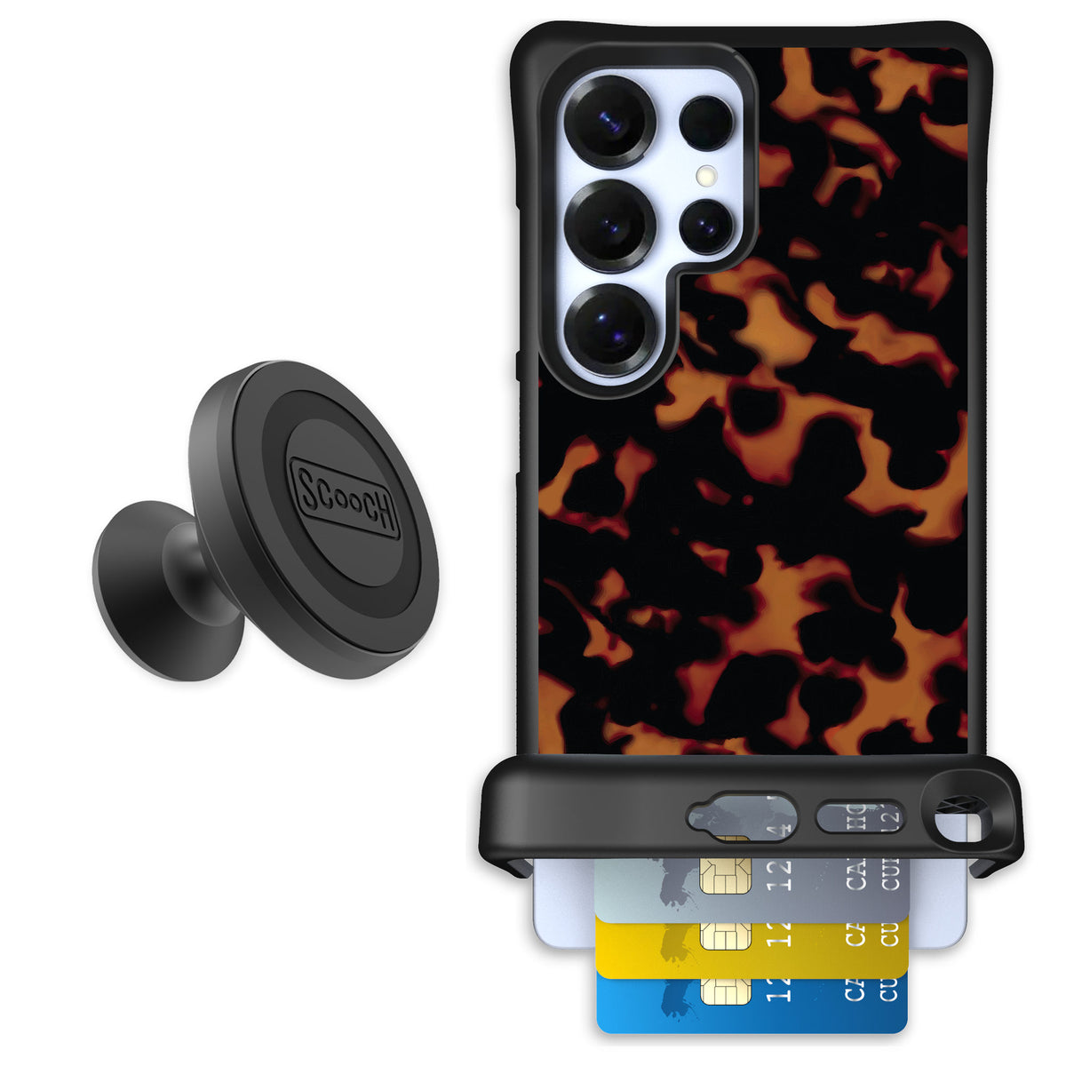 Scooch Wingmate Tortoise Shell for Galaxy S25 Ultra — Starter Bundle