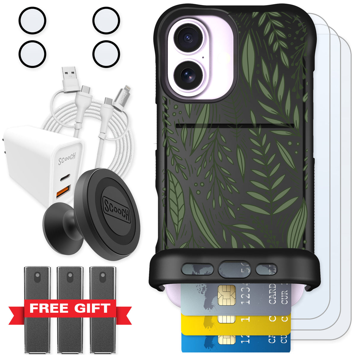 Scooch Wingmate Willow Garden for iPhone 17 — Ultimate Bundle