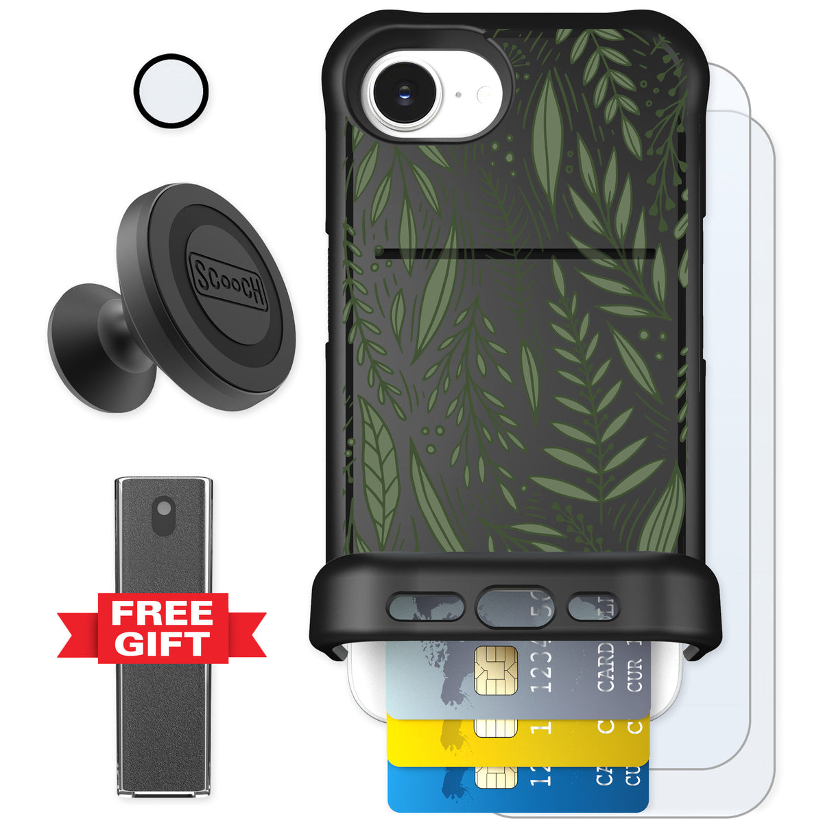 Scooch Wingmate Willow Garden for iPhone 17e — Defender Bundle