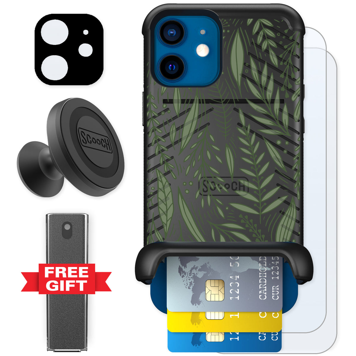 Scooch Wingmate Willow Garden for iPhone 12 — Defender Bundle
