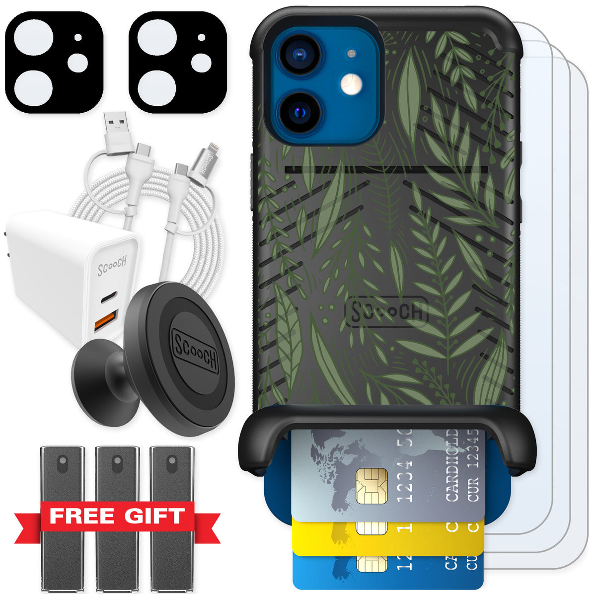 Scooch Wingmate Willow Garden for iPhone 12 — Ultimate Bundle