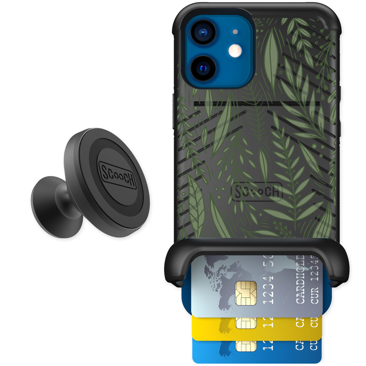 Scooch Wingmate Willow Garden for iPhone 12 mini — Starter Bundle