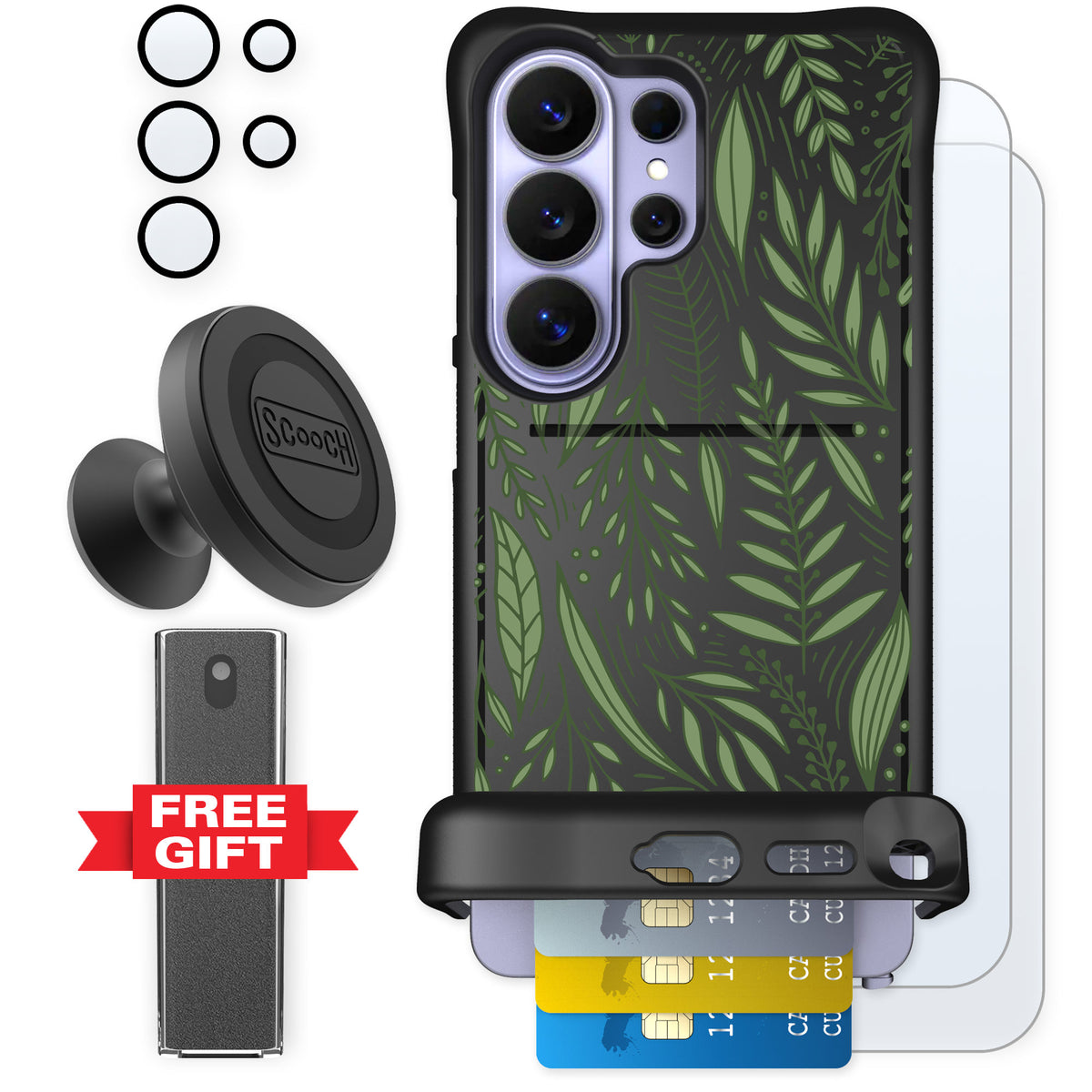 Scooch Wingmate Willow Garden for Galaxy S26 Ultra — Defender Bundle