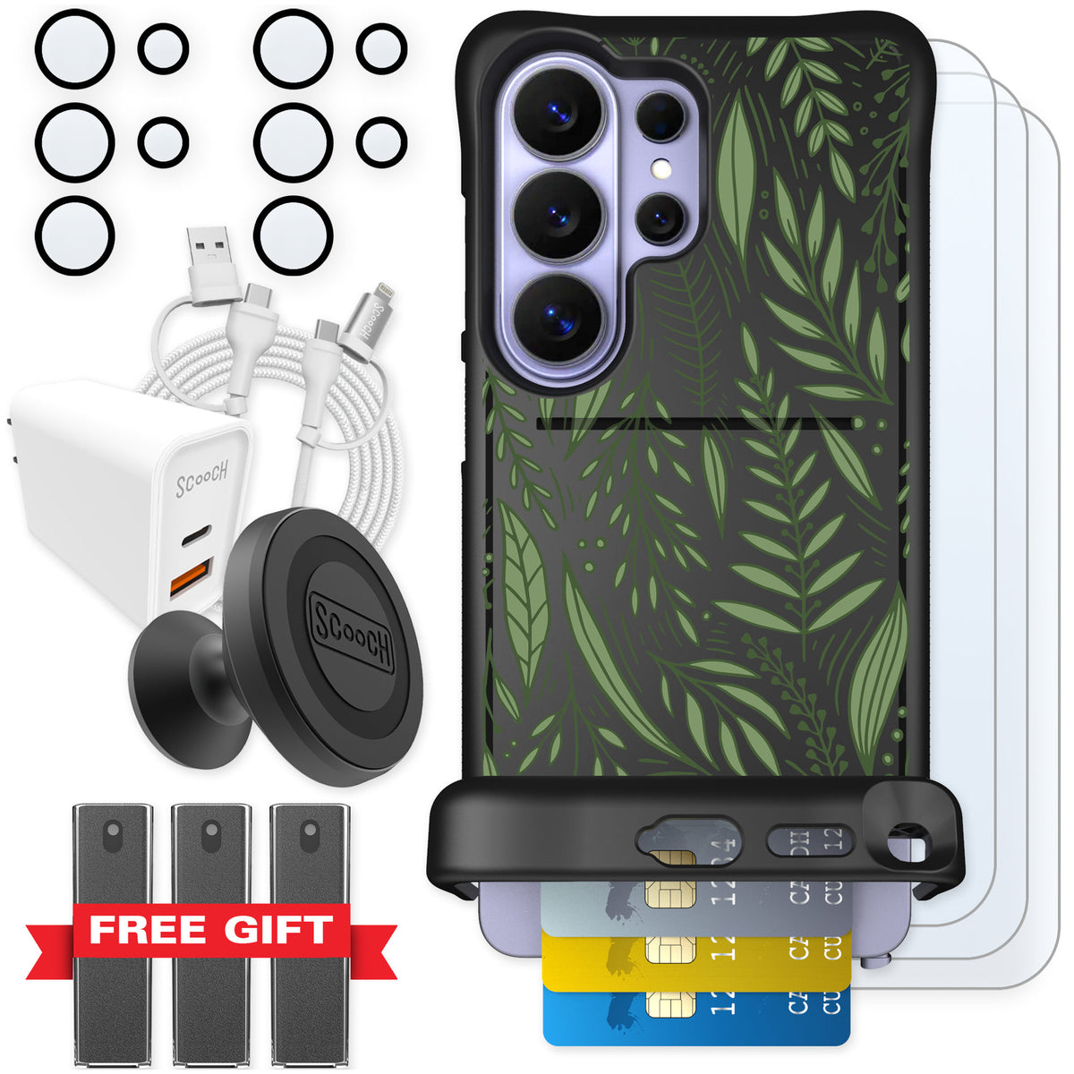 Scooch Wingmate Willow Garden for Galaxy S26 Ultra — Ultimate Bundle