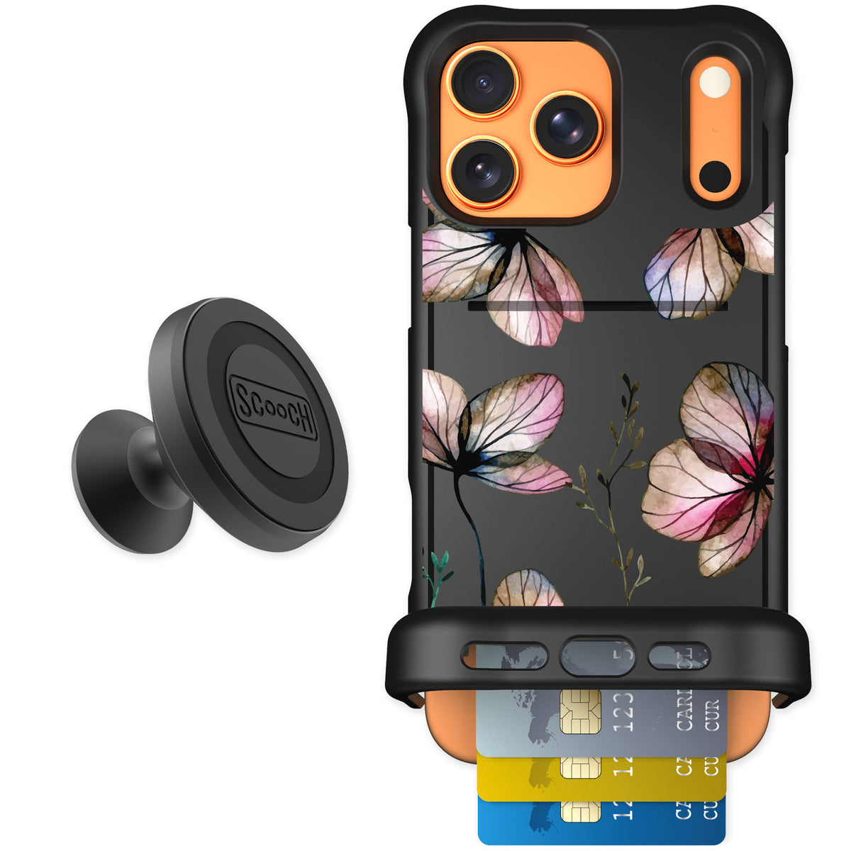 Scooch Wingmate Dried Flowers for iPhone 17 Pro Max — Starter Bundle