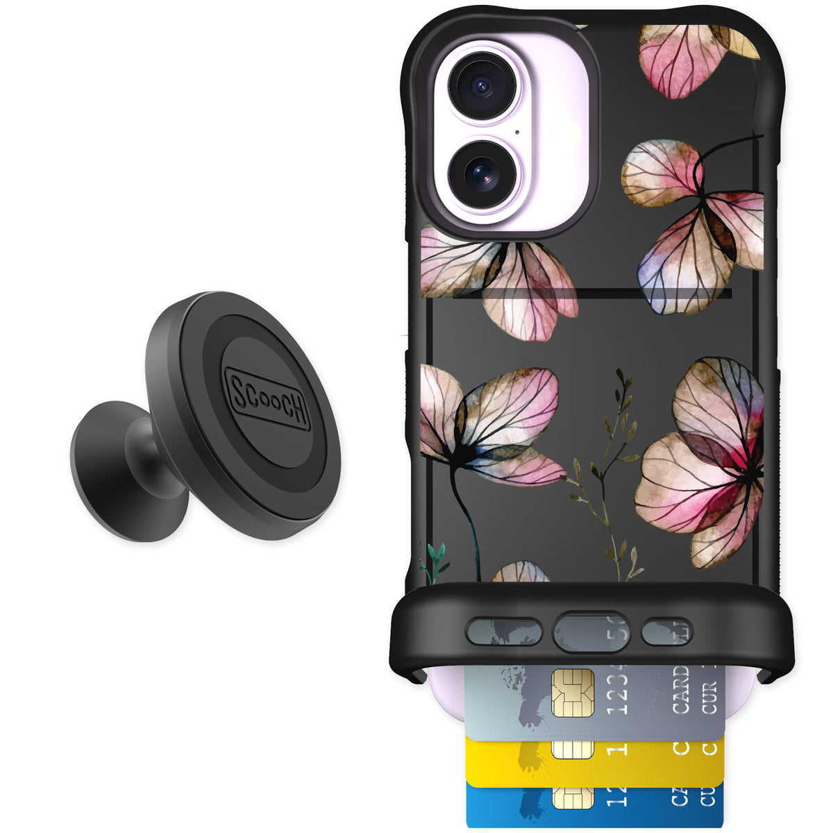 Scooch Wingmate Dried Flowers for iPhone 17 — Starter Bundle