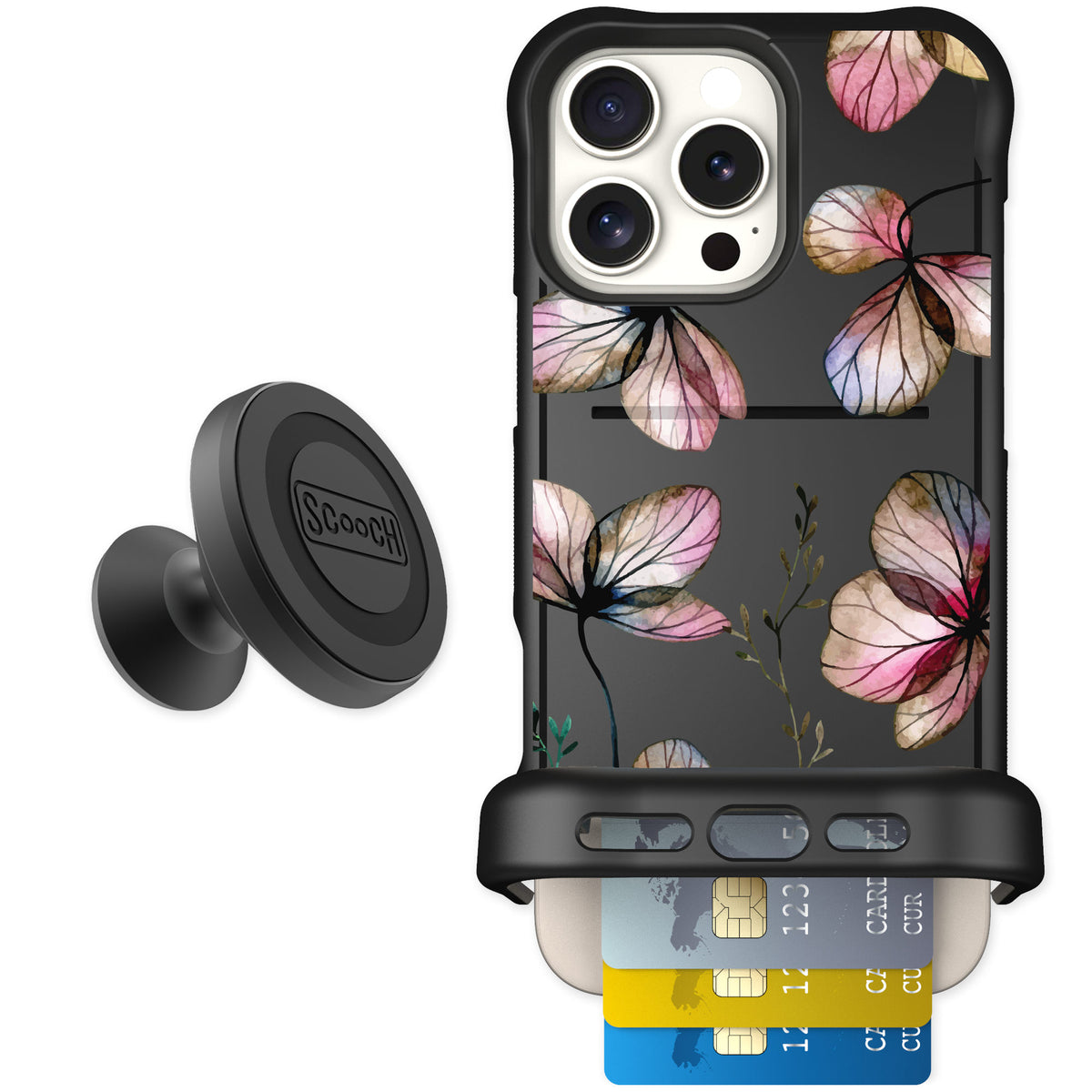Scooch Wingmate Dried Flowers for iPhone 16 Pro Max — Starter Bundle