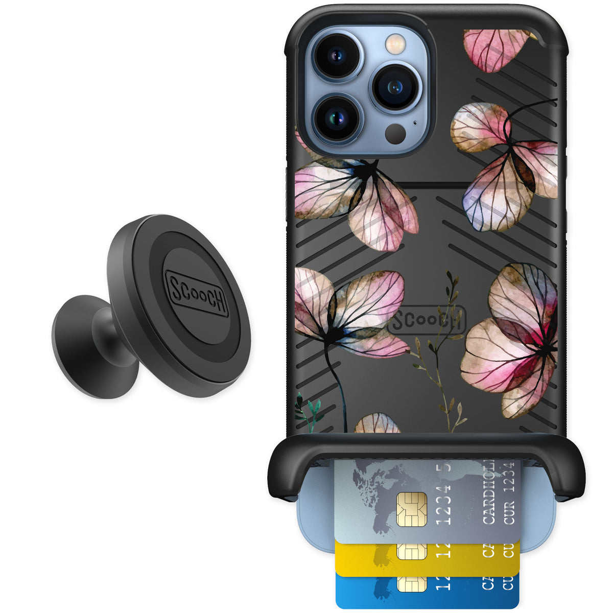 Scooch Wingmate Dried Flowers for iPhone 13 Pro Max — Starter Bundle