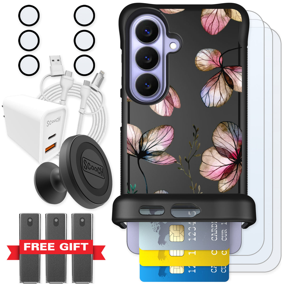 Scooch Wingmate Dried Flowers for Galaxy S26 — Ultimate Bundle