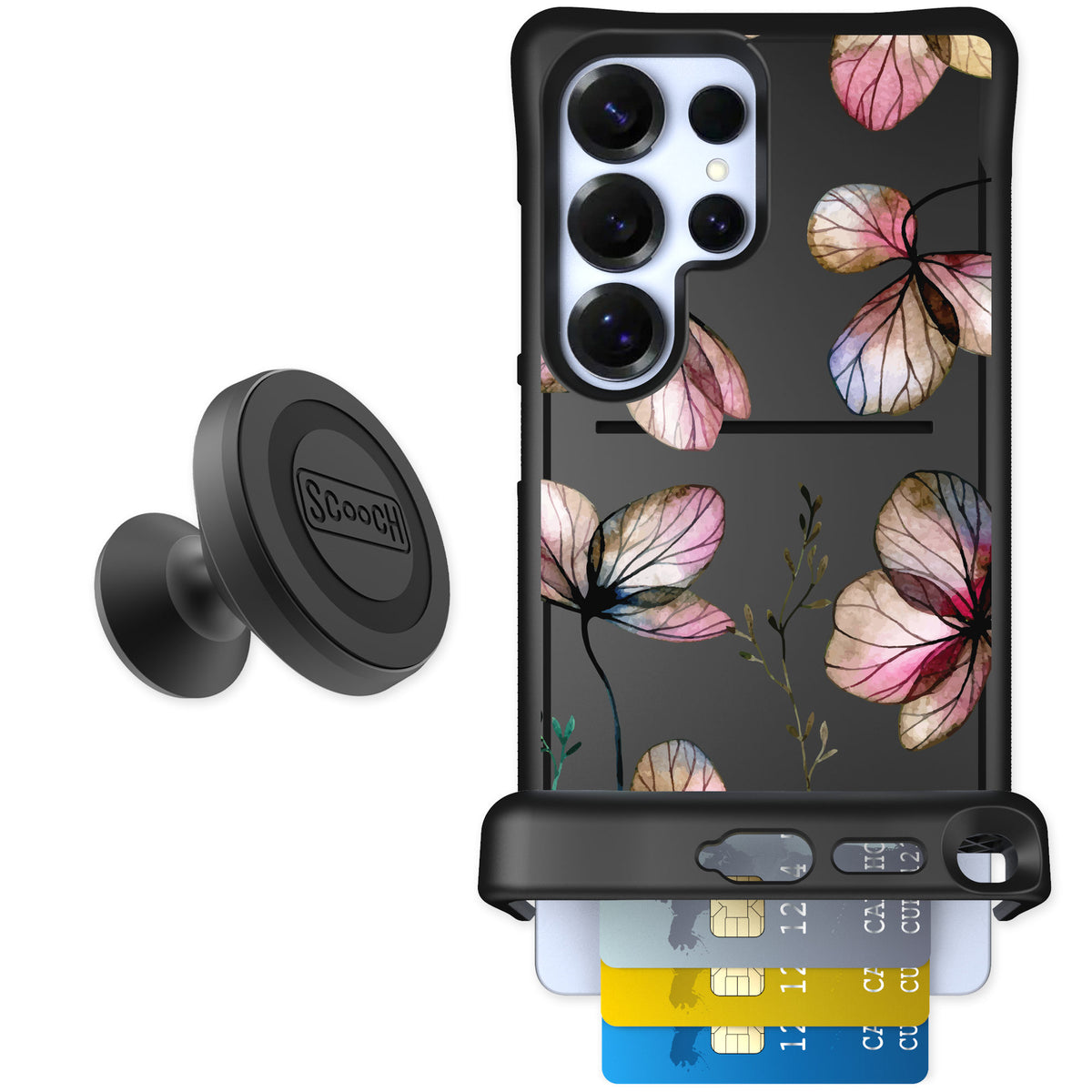 Scooch Wingmate Dried Flowers for Galaxy S25 Ultra — Starter Bundle