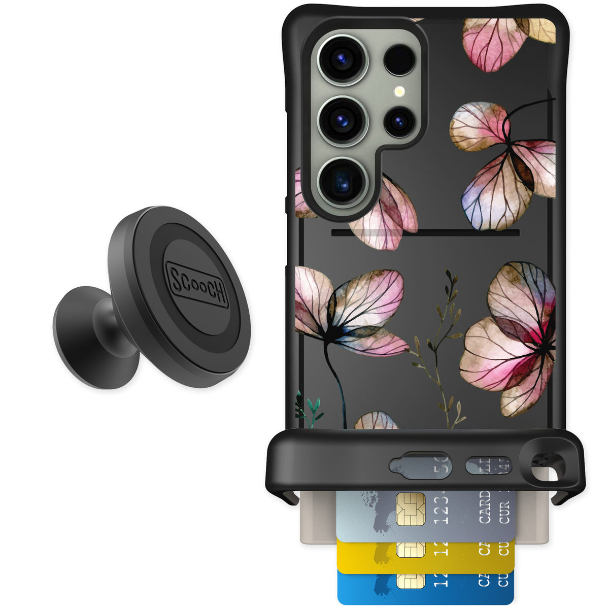 Scooch Wingmate Dried Flowers for Galaxy S24 Ultra — Starter Bundle