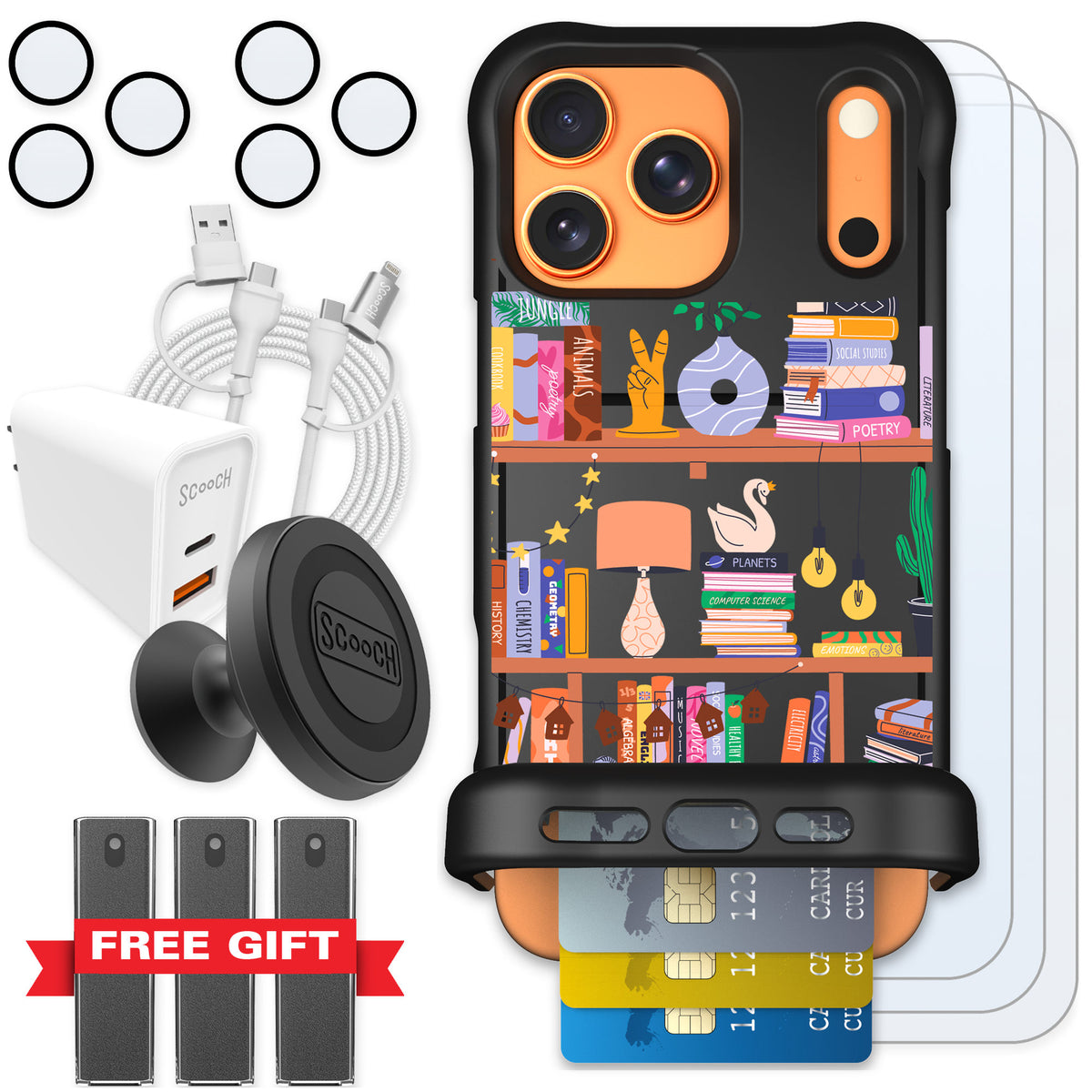 Scooch Wingmate Little Library for iPhone 17 Pro Max — Ultimate Bundle