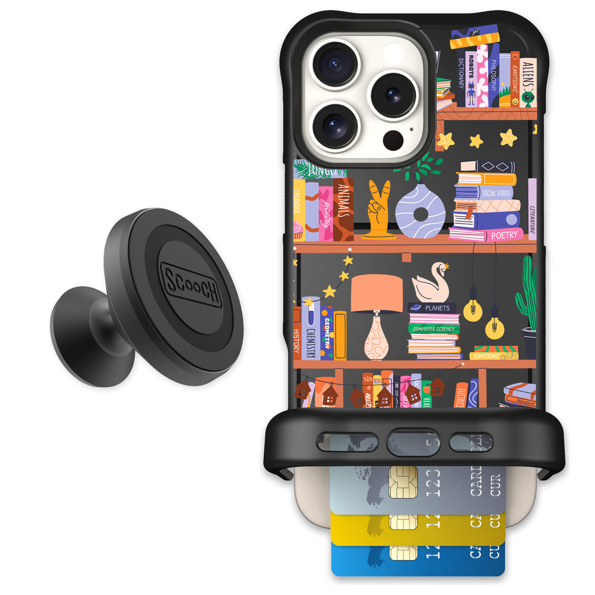 Scooch Wingmate Little Library for iPhone 16 Pro Max — Starter Bundle