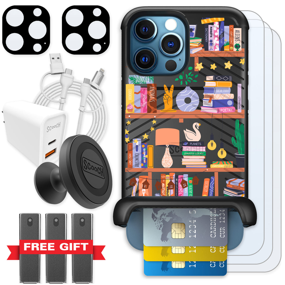 Scooch Wingmate Little Library for iPhone 12 Pro — Ultimate Bundle