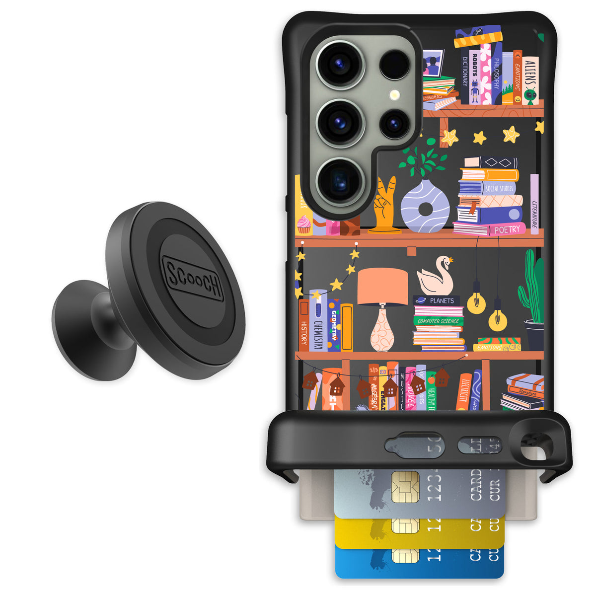 Scooch Wingmate Little Library for Galaxy S24 Ultra — Starter Bundle
