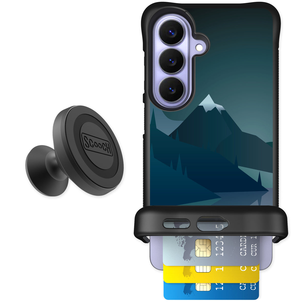 Scooch Wingmate Midnight Ridge for Galaxy S26 — Starter Bundle