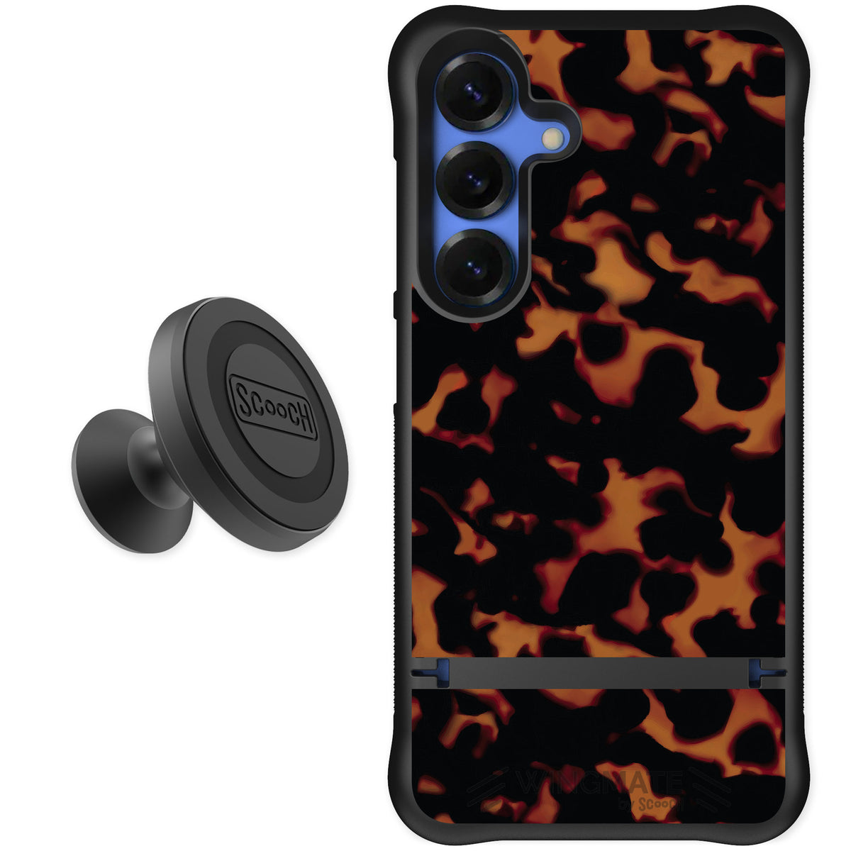 Scooch Wingmate Tortoise Shell for Galaxy S25 — Starter Bundle