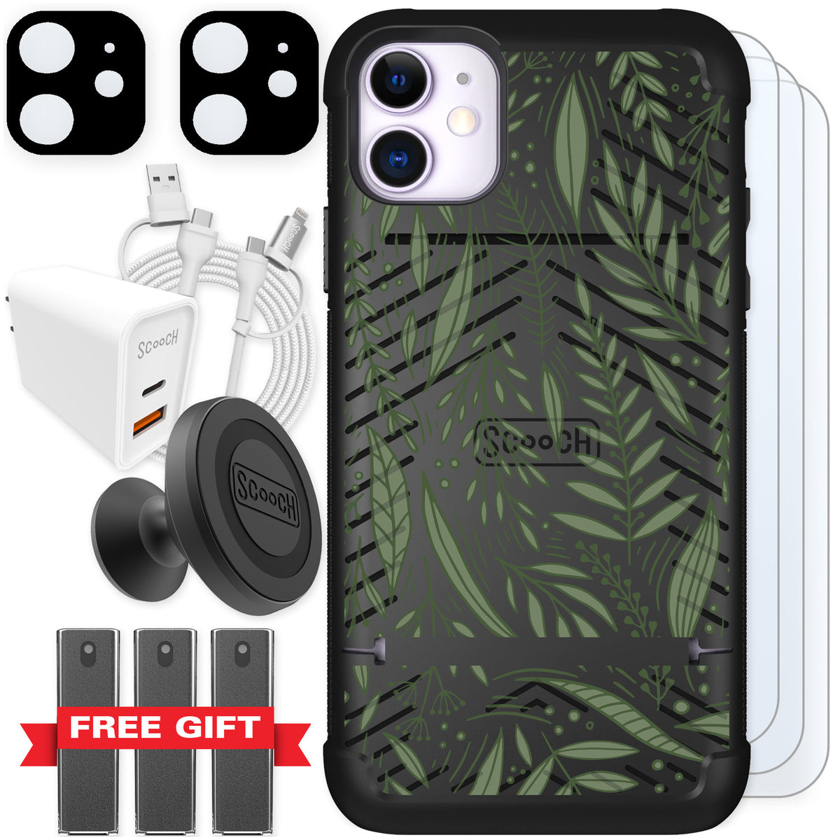 Scooch Wingmate Willow Garden for iPhone 11 — Ultimate Bundle