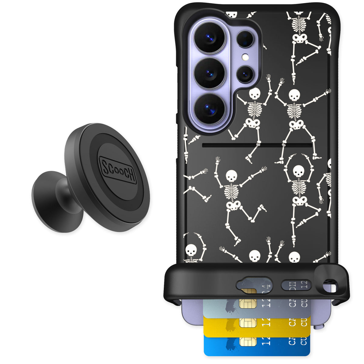 Scooch Wingmate Swinging Skeletons for Galaxy S26 Ultra — Starter Bundle