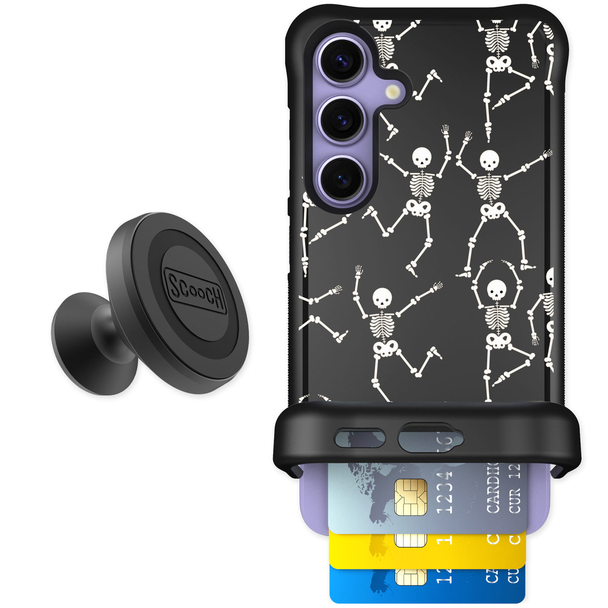 Scooch Wingmate Swinging Skeletons for Galaxy S24 — Starter Bundle