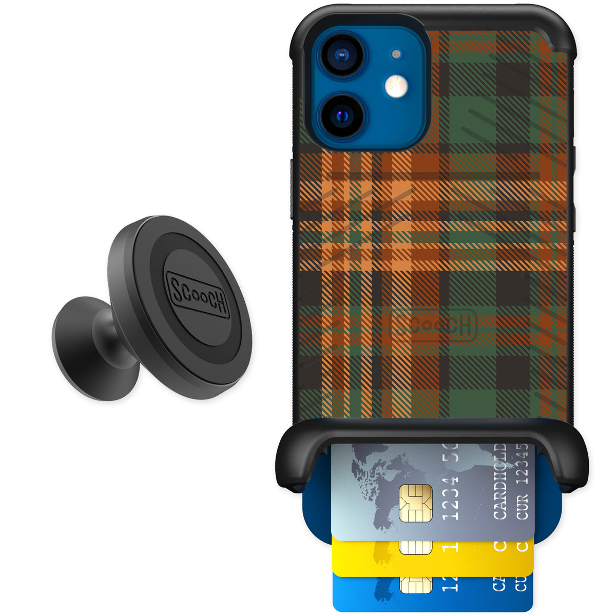 Scooch Wingmate Fall Flannel for iPhone 12 — Starter Bundle