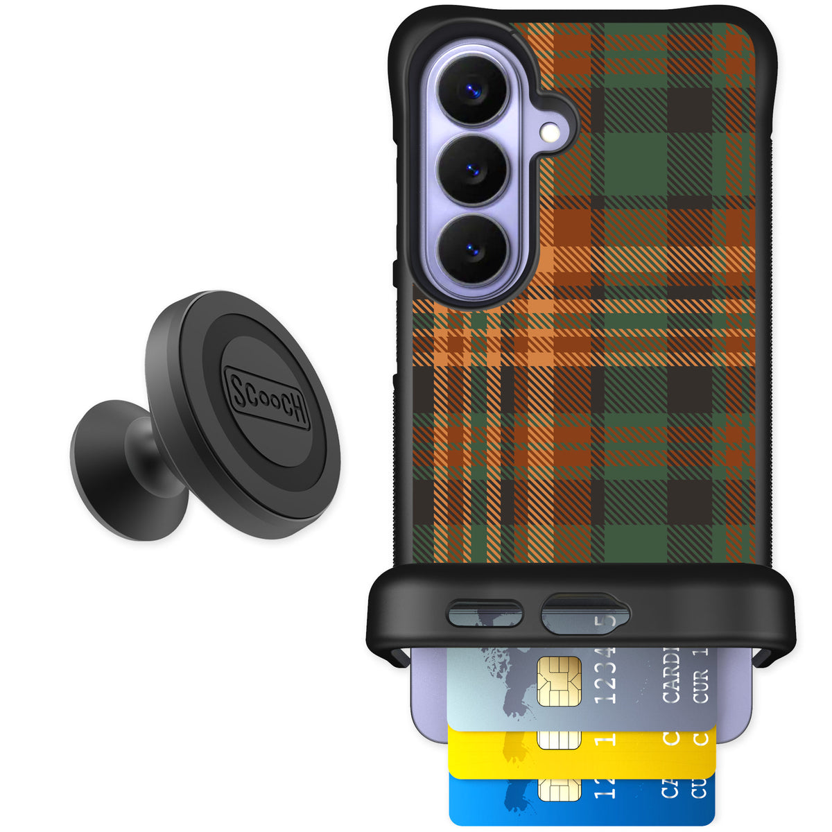 Scooch Wingmate Fall Flannel for Galaxy S26 — Starter Bundle