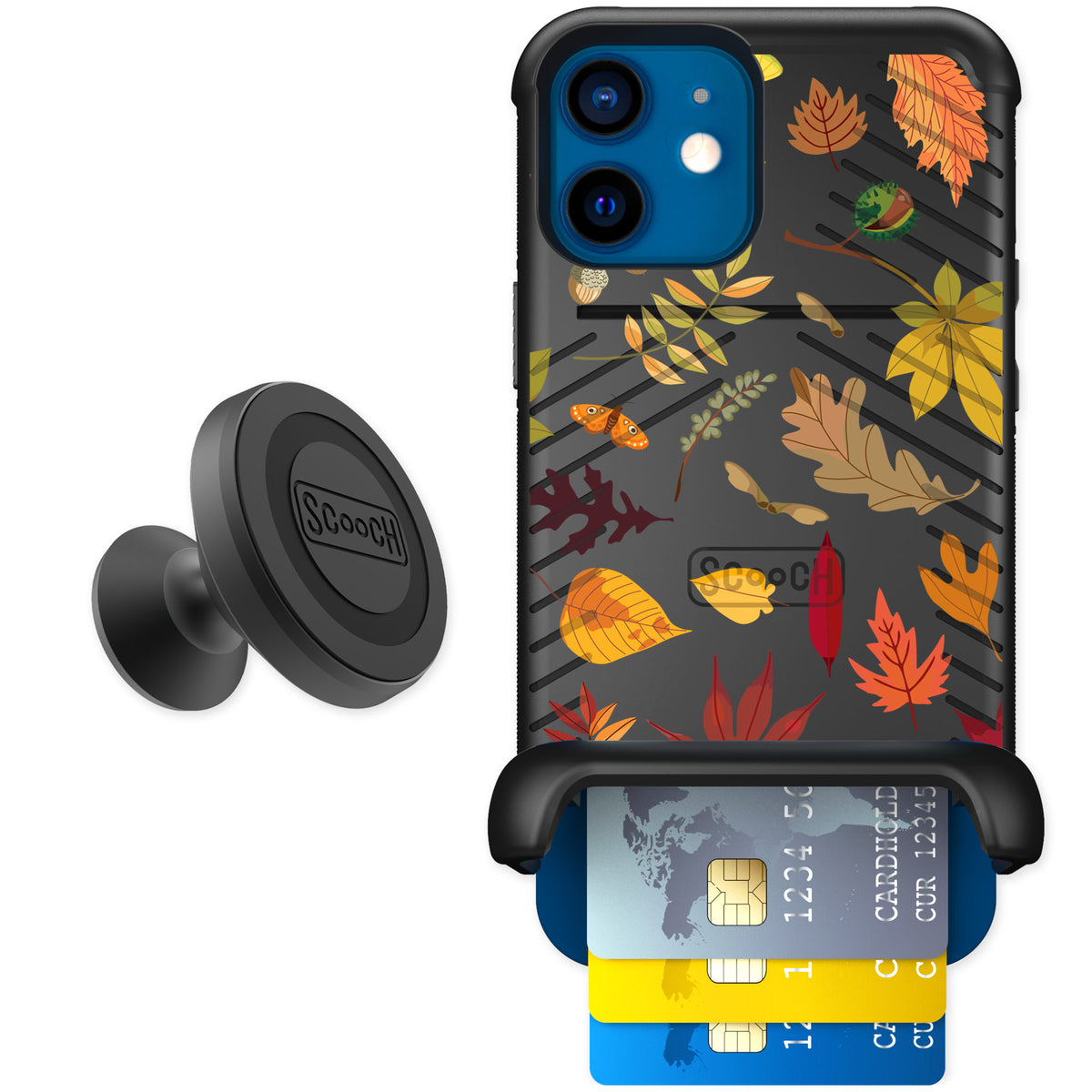 Scooch Wingmate Autumn Leaves for iPhone 12 — Starter Bundle