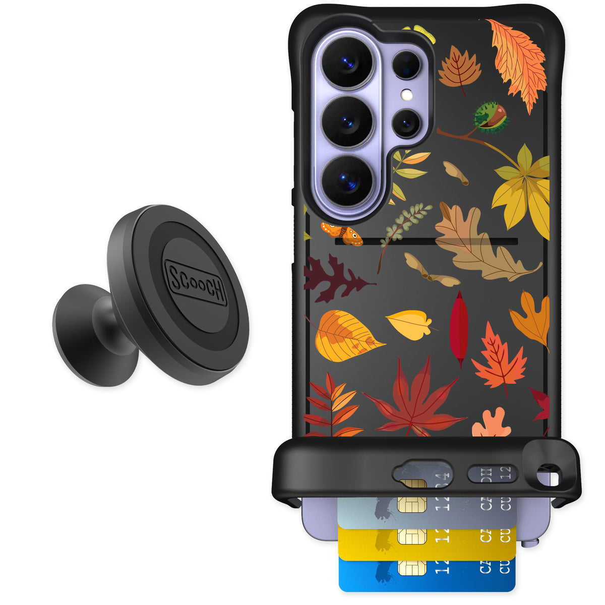 Scooch Wingmate Autumn Leaves for Galaxy S26 Ultra — Starter Bundle