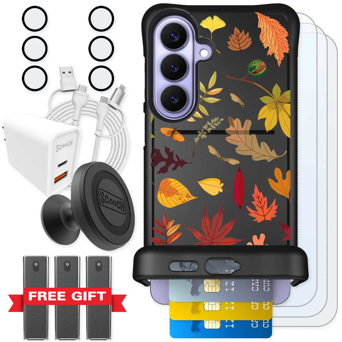 Scooch Wingmate Autumn Leaves for Galaxy S26+ — Ultimate Bundle