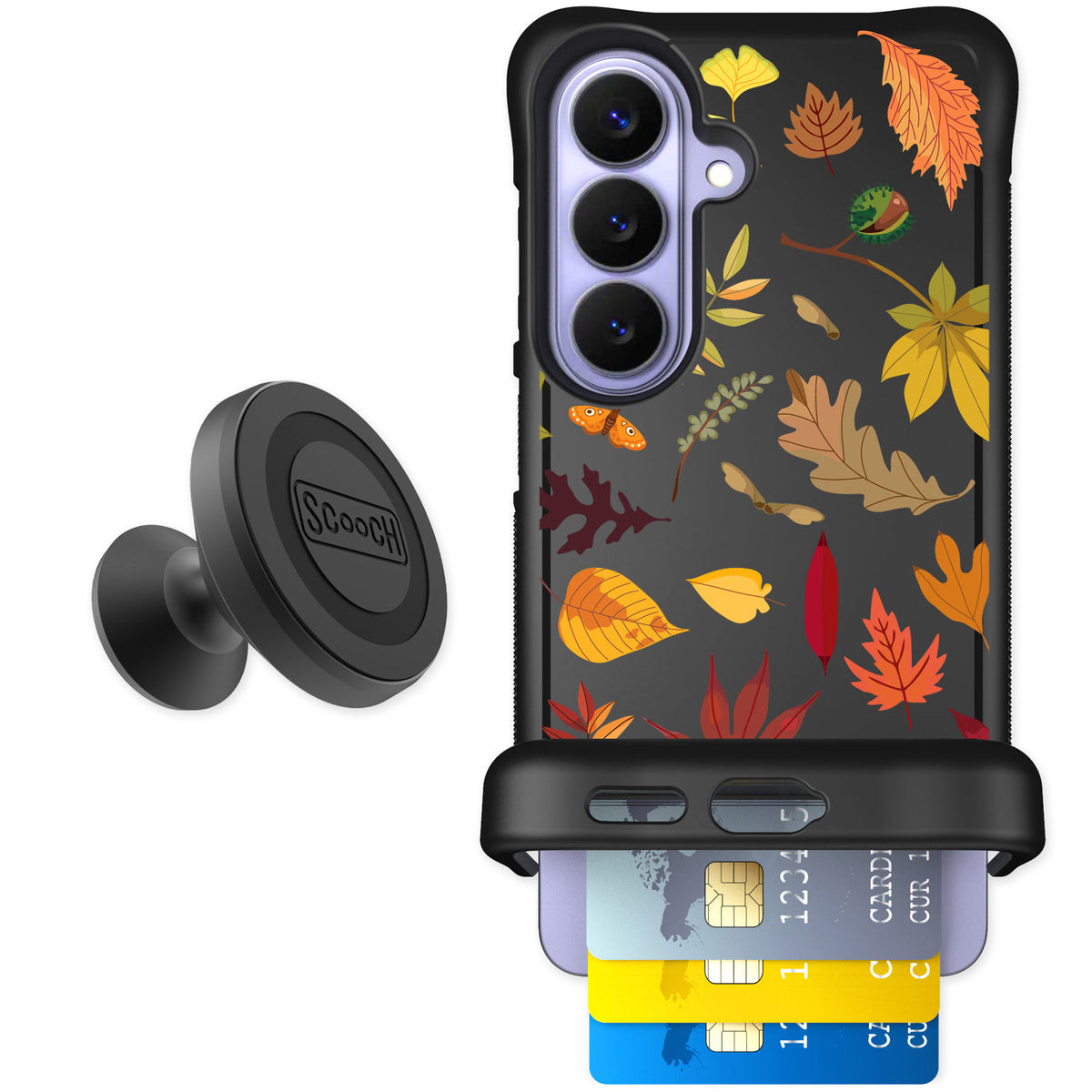 Scooch Wingmate Autumn Leaves for Galaxy S26 — Starter Bundle