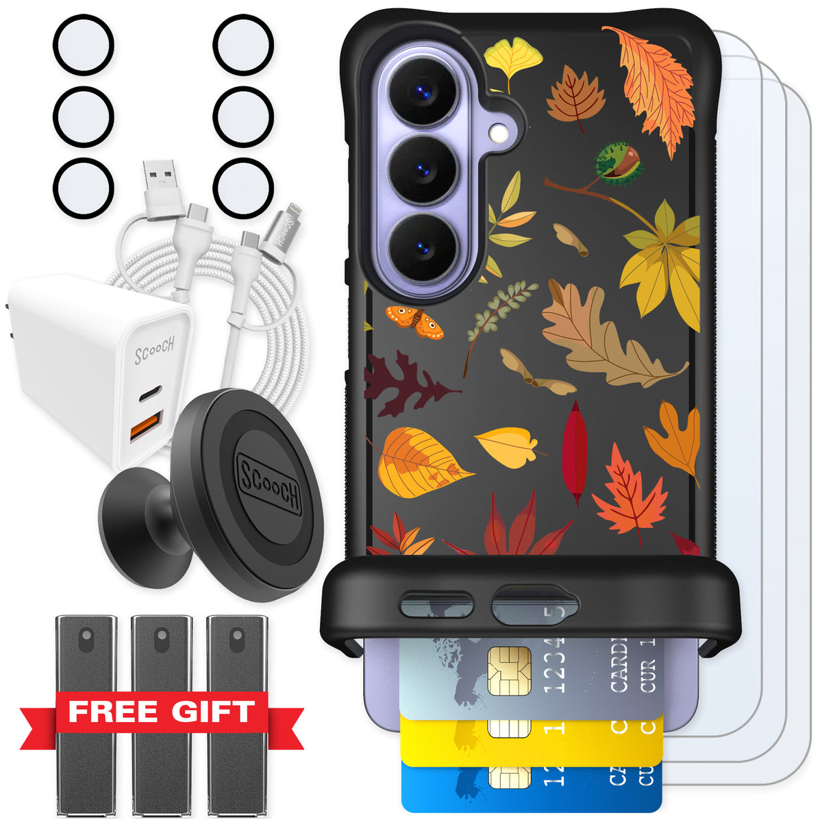 Scooch Wingmate Autumn Leaves for Galaxy S26 — Ultimate Bundle