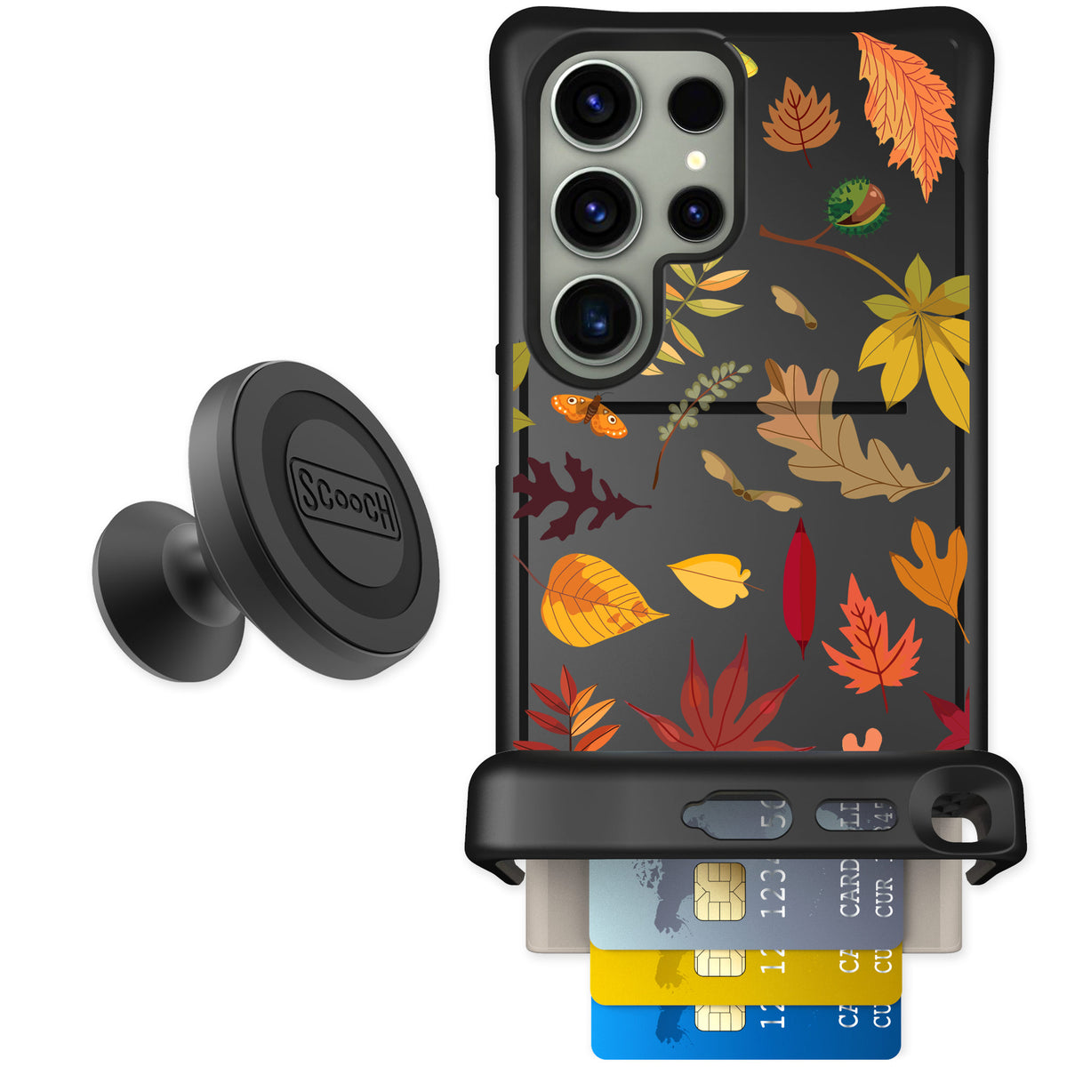 Scooch Wingmate Autumn Leaves for Galaxy S24 Ultra — Starter Bundle