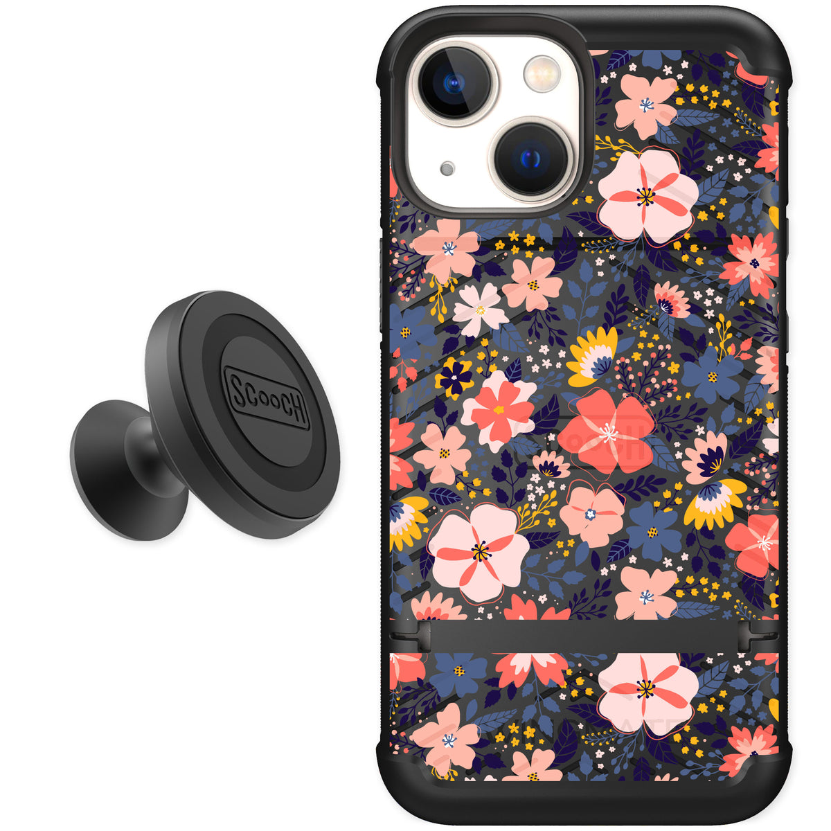 Scooch Wingmate Wildflowers for iPhone 13 mini — Starter Bundle