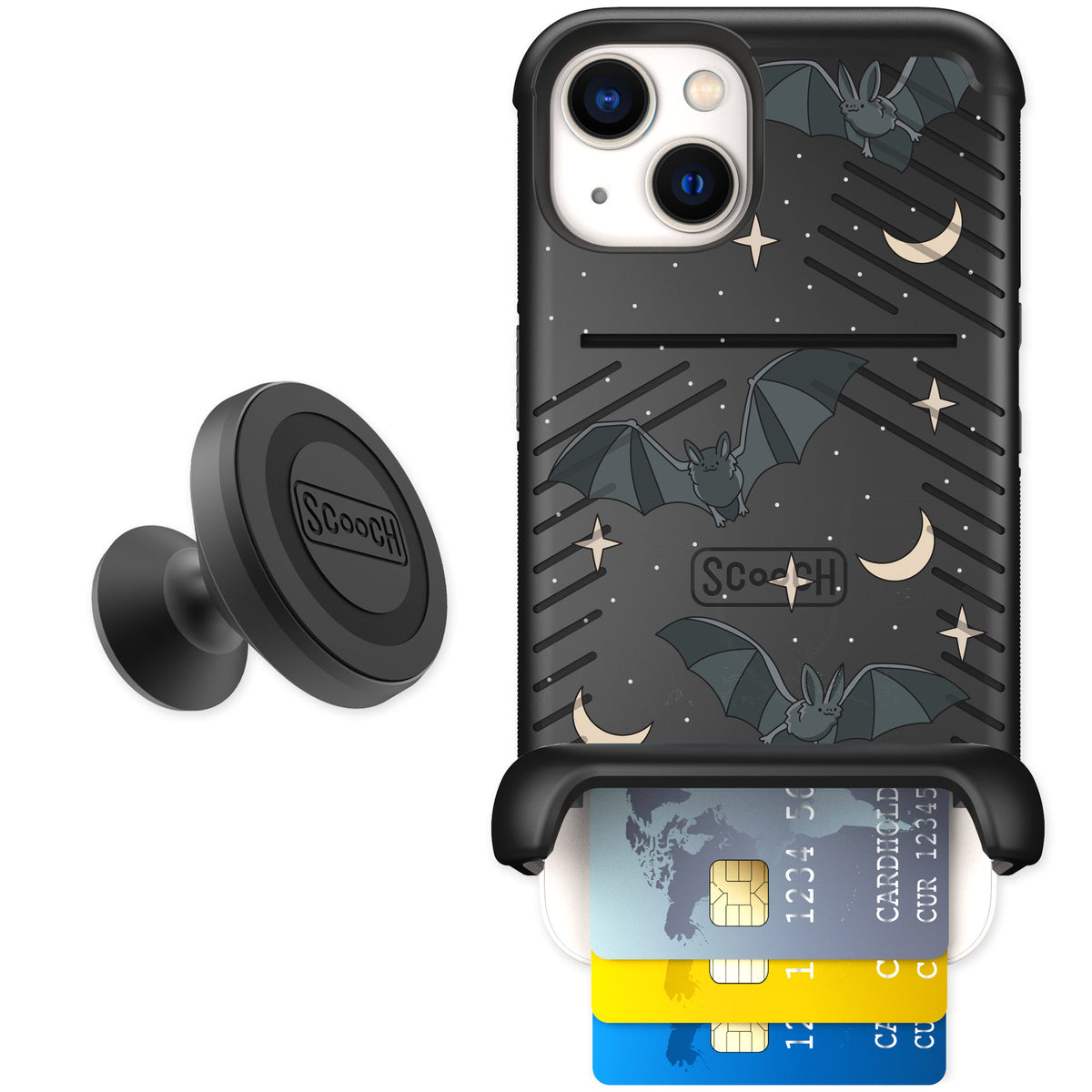 Scooch Wingmate Batty Skies for iPhone 13 — Starter Bundle