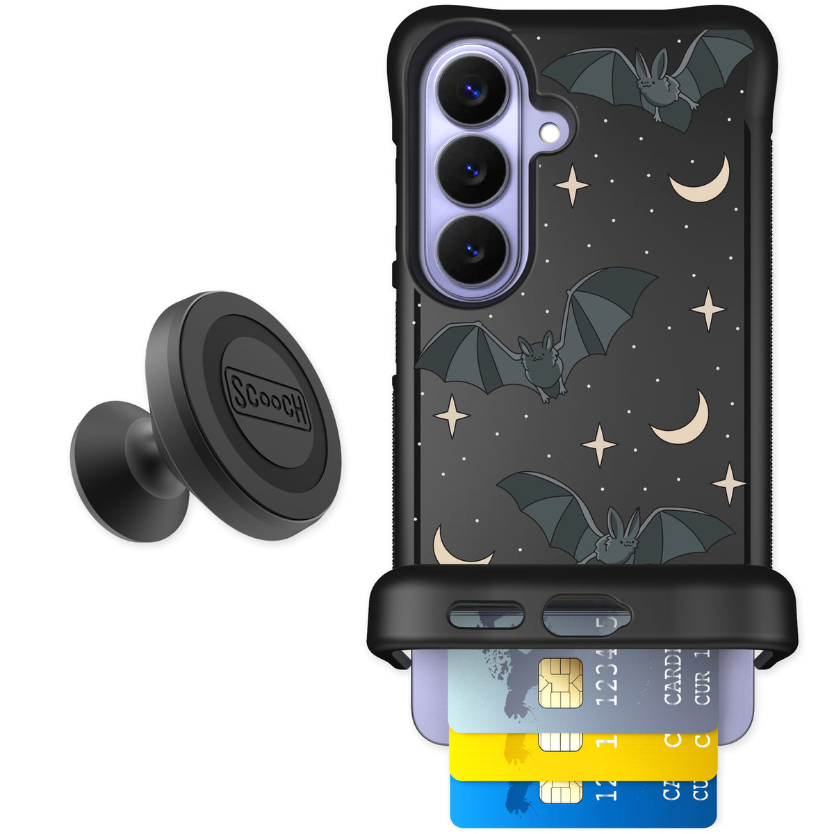 Scooch Wingmate Batty Skies for Galaxy S26 — Starter Bundle