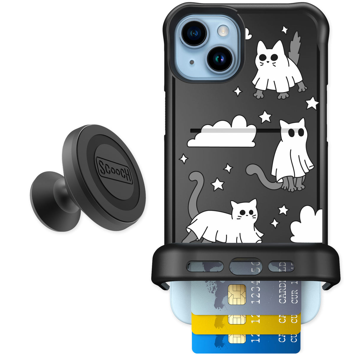 Scooch Wingmate Scaredy Cats for iPhone 14 Plus — Starter Bundle