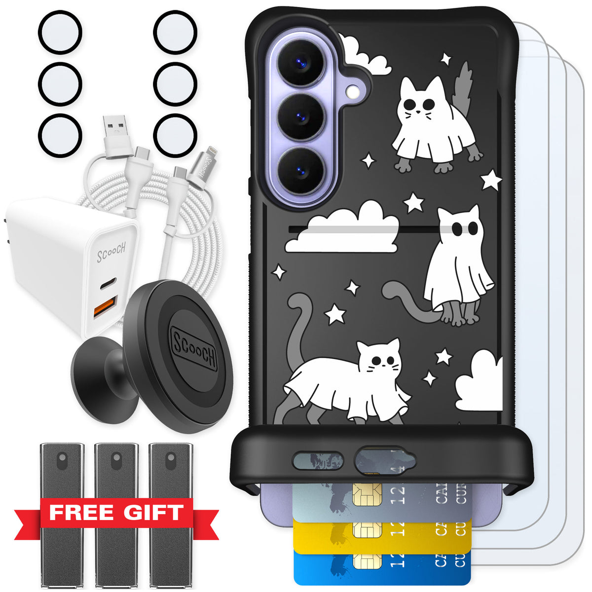 Scooch Wingmate Scaredy Cats for Galaxy S26+ — Ultimate Bundle