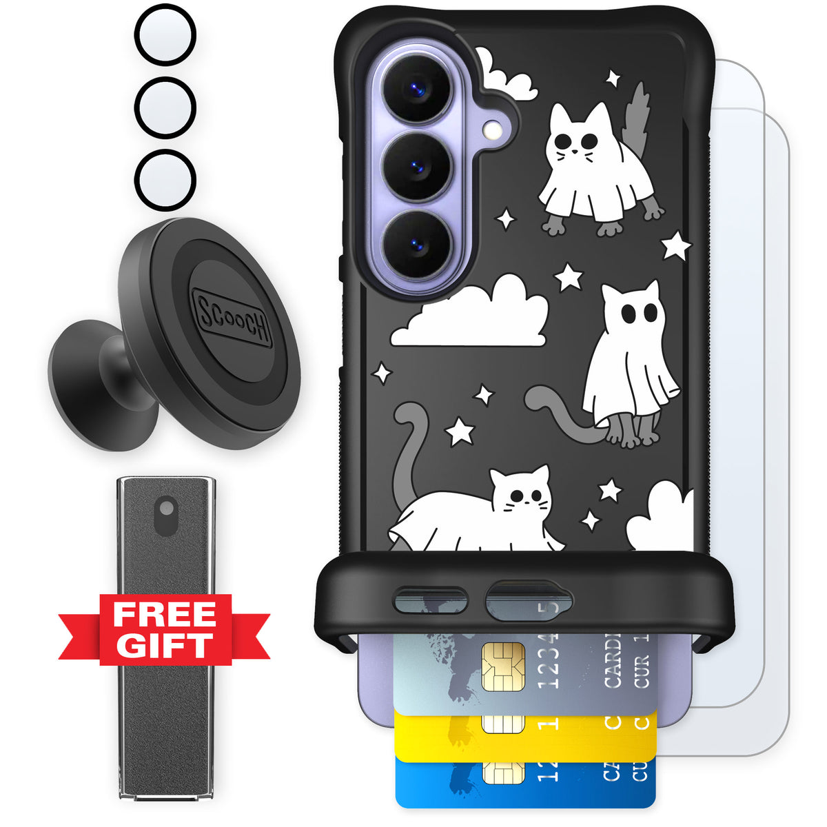 Scooch Wingmate Scaredy Cats for Galaxy S26 — Defender Bundle