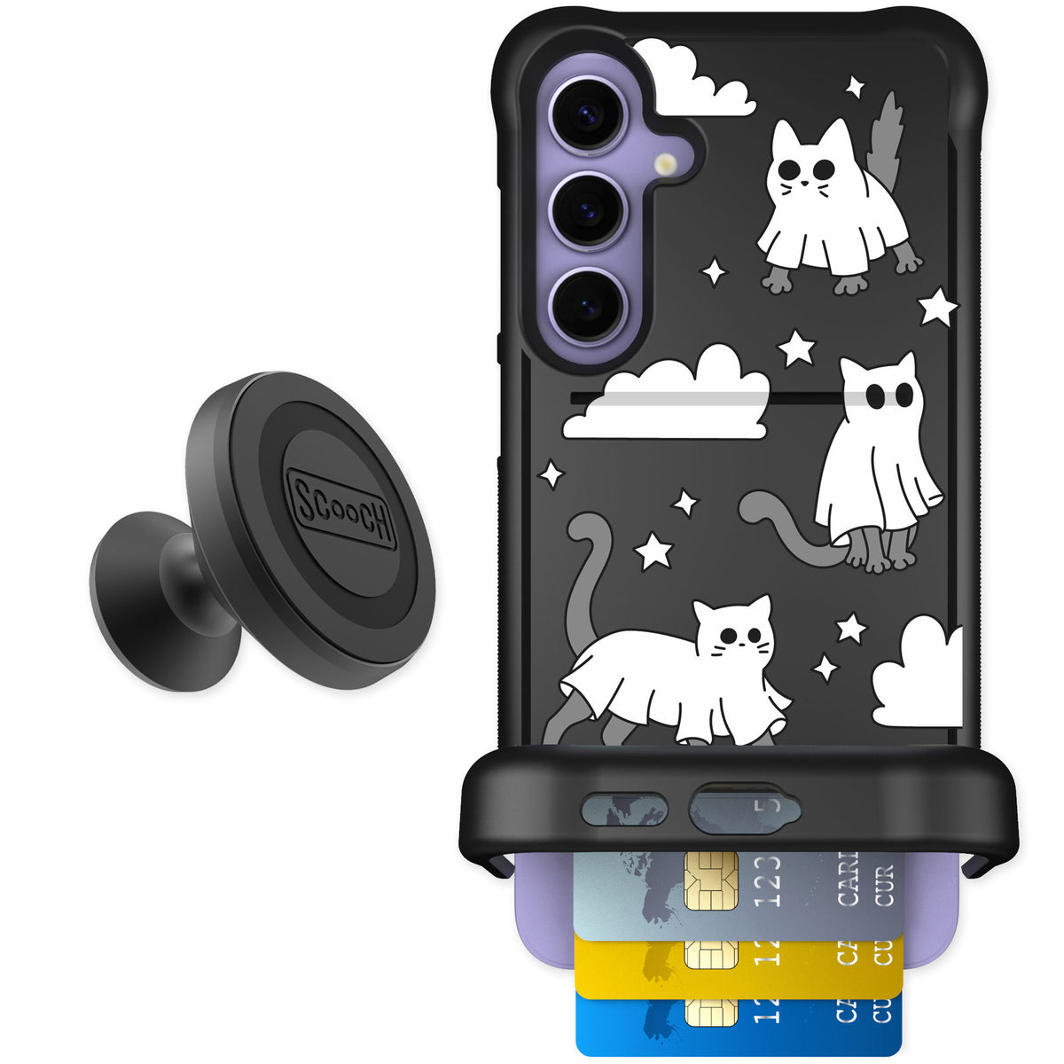 Scooch Wingmate Scaredy Cats for Galaxy S24+ — Starter Bundle