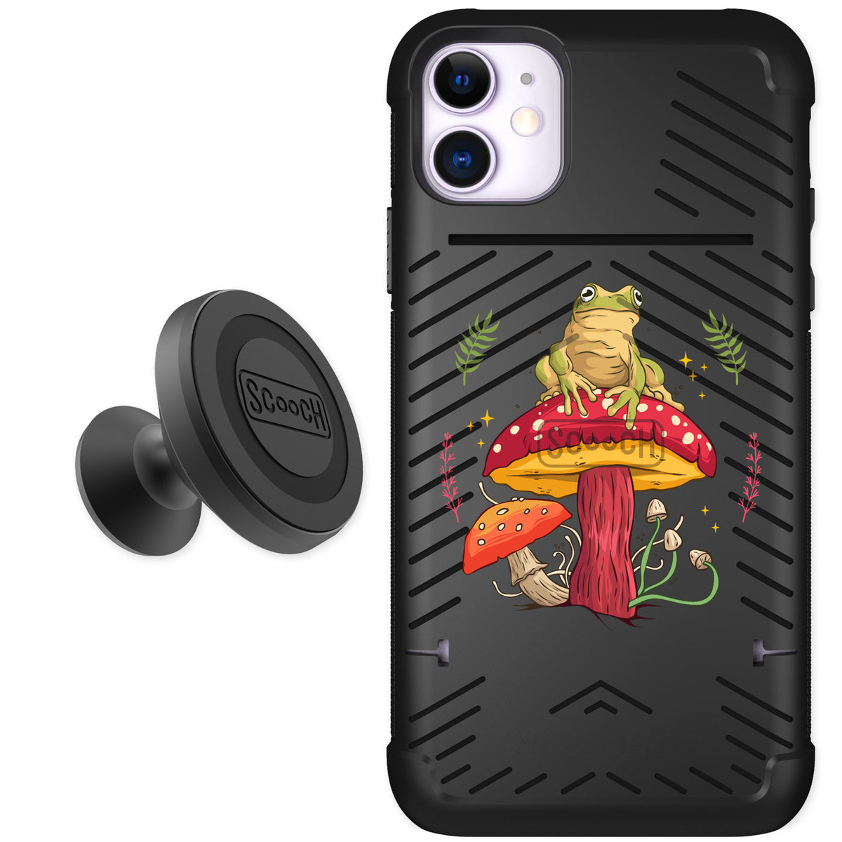 Scooch Wingmate Toadstool Frog for iPhone 11 — Starter Bundle