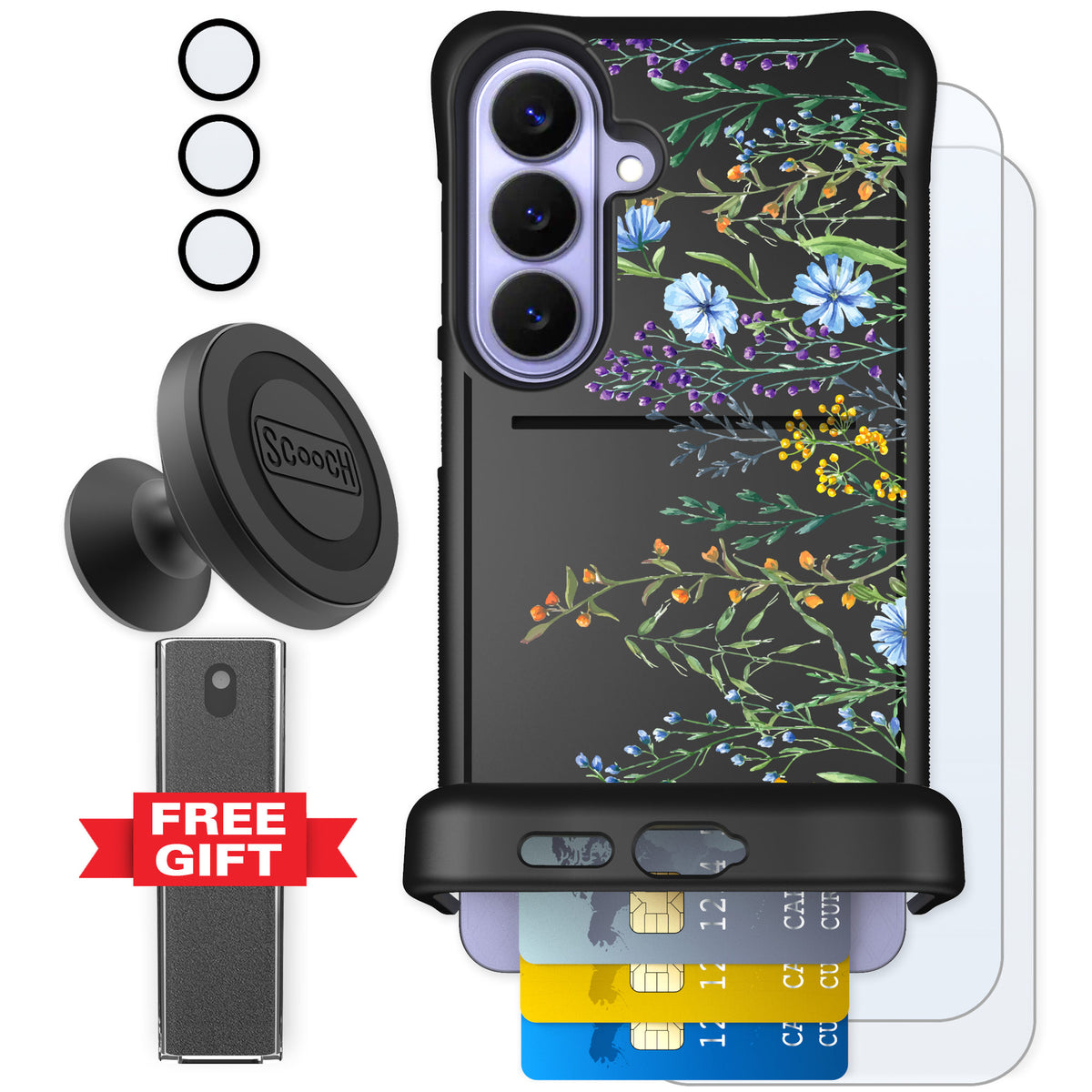 Scooch Wingmate Meadow Bloom for Galaxy S26+ — Defender Bundle