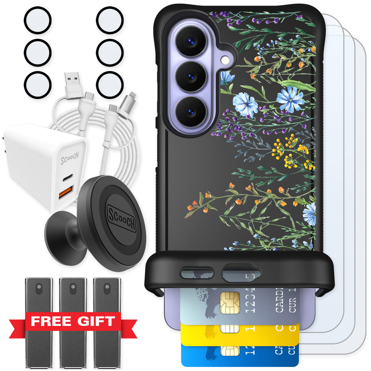 Scooch Wingmate Meadow Bloom for Galaxy S26 — Ultimate Bundle